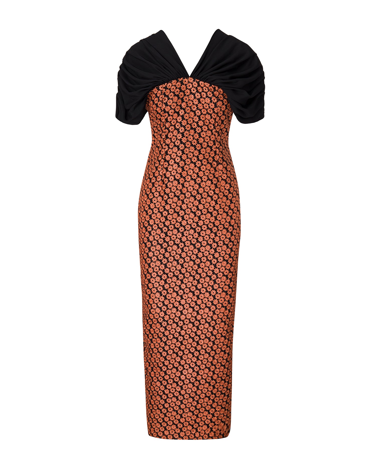 Ruched Raffia Midi Dress – Razan Alazzouni