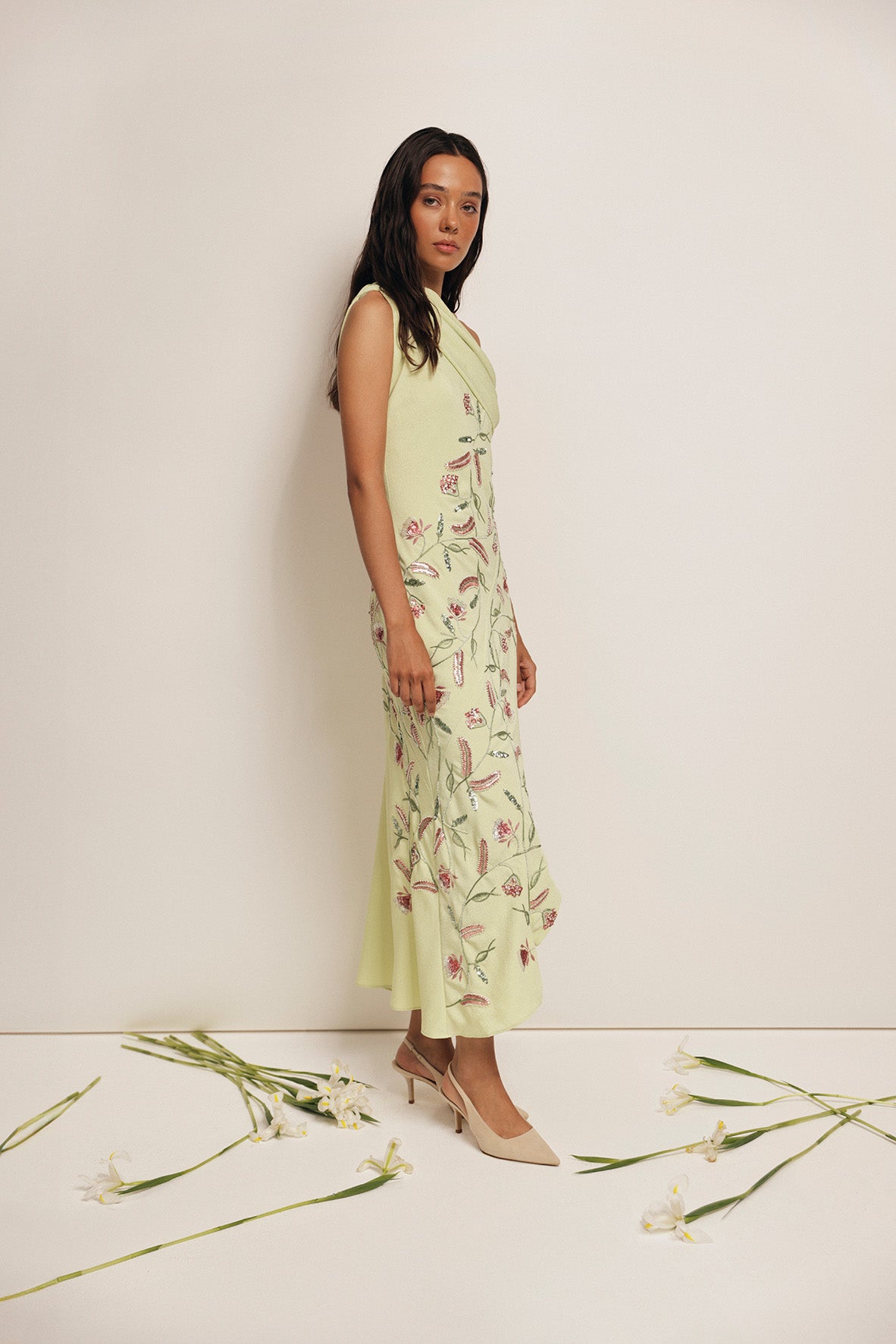 Embellished Midi Dress – Razan Alazzouni