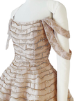 Embellished Off-Shoulder Gown